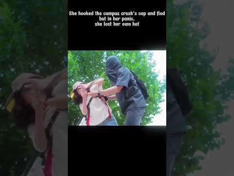 One cap stolen, one heart gone 💘Even the campus god can’t resist his Cinderella! 👑