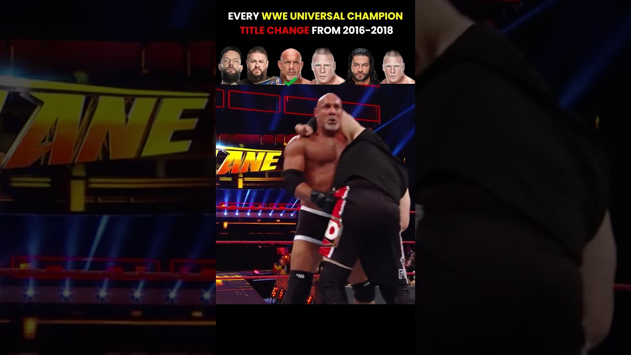 Every Time Wwe Universal Champion Title Change From 2016-2018 #wwe #wwechampion