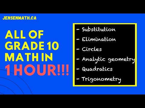Comprehensive Grade 10 Math Review in 1 Hour | jensenmath.ca