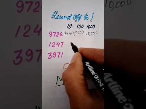 Rounding off numbers#MathMarrow#Math shorts#Round numbers as asked
