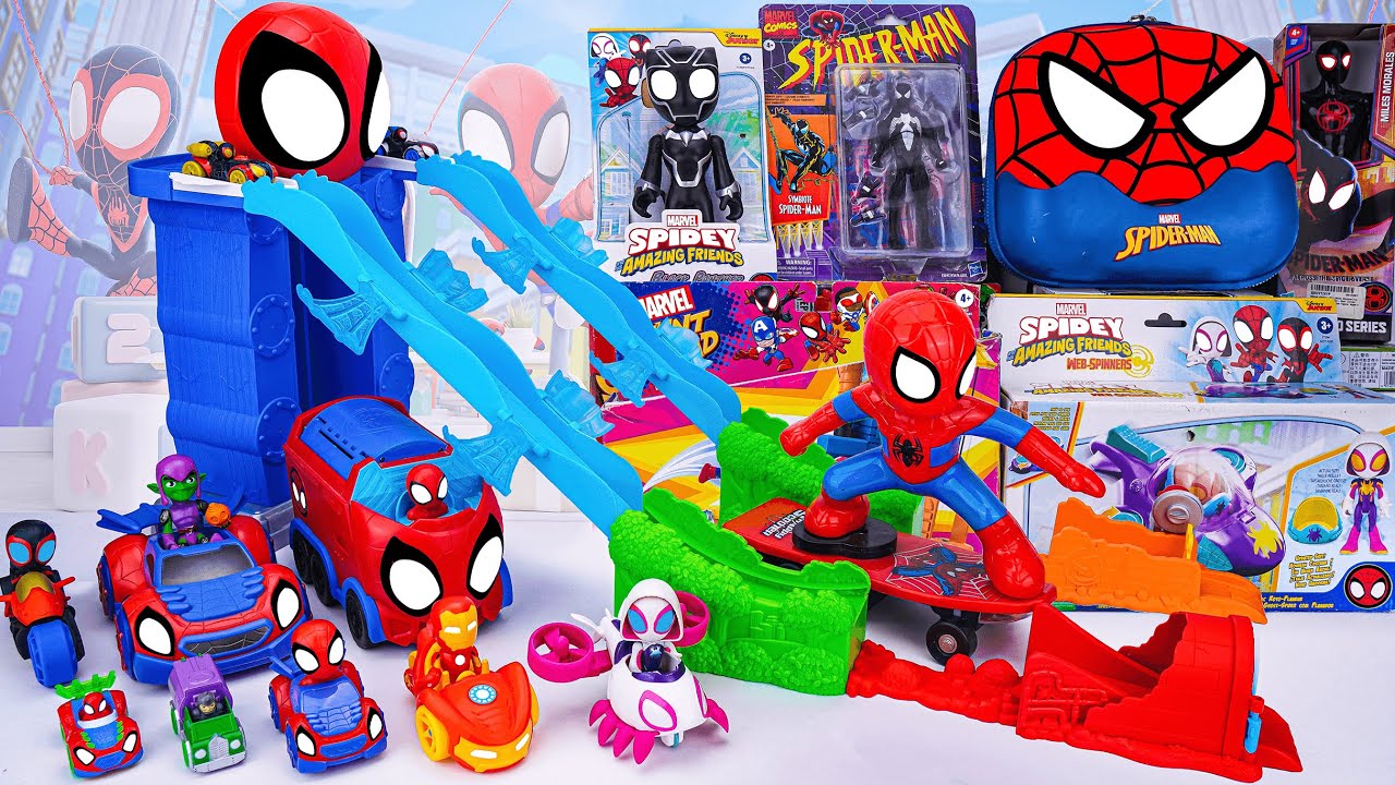 Marvel Spiderman Toys Unboxing Review | Spider Man Shield | Spidey & His Amazing Friends Webquarters