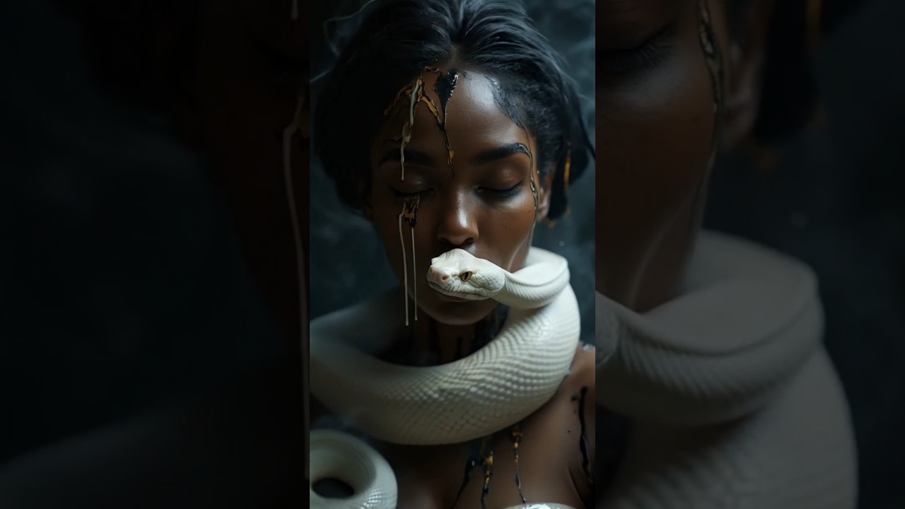 Stunning AI-Generated Snake Girl Portraits 🐍