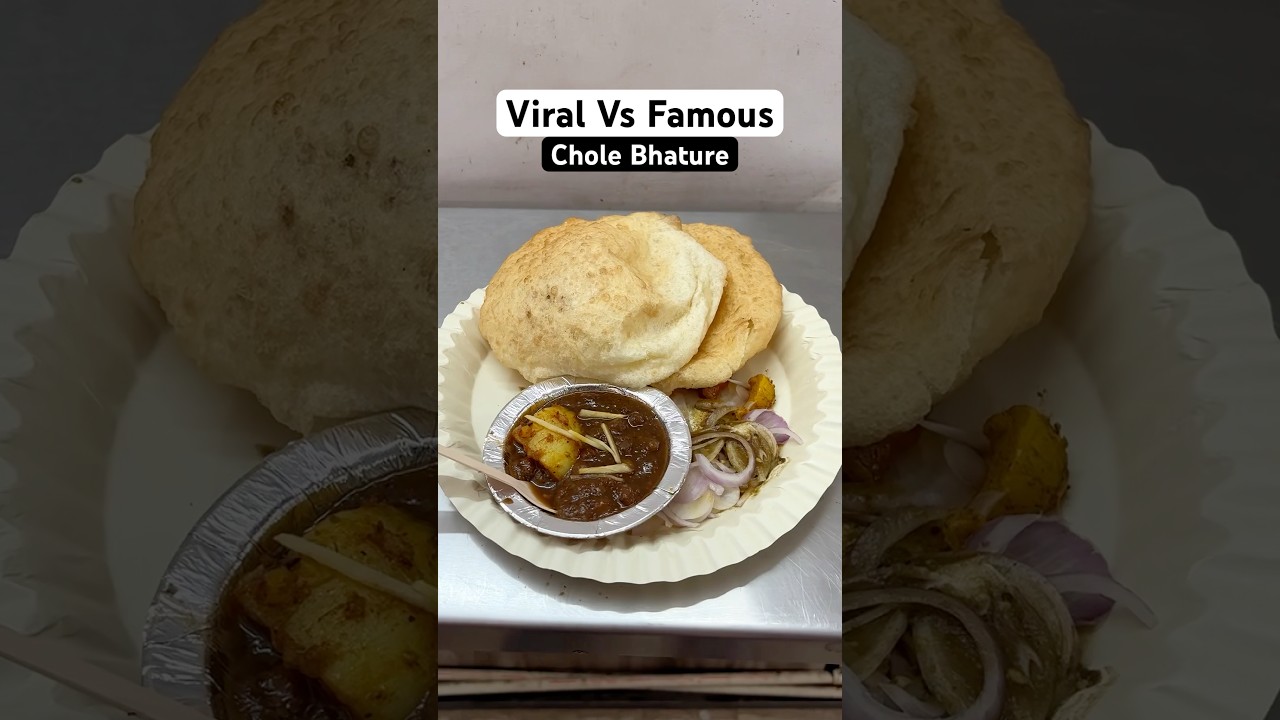 Viral vs Famous Chole Bhature Challenge 🔥