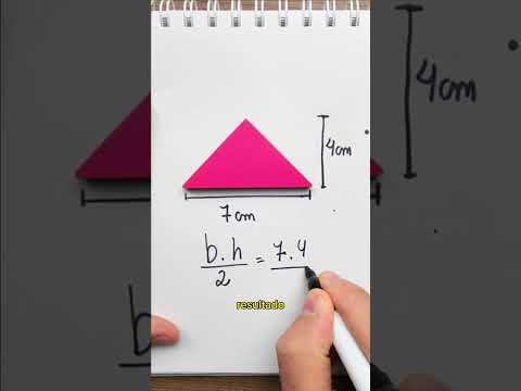 Área de triângulo em menos de 1 minuto! #Matemática #geometria #enem #concursos