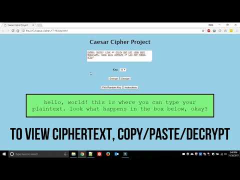 Caesar Cipher Project Demo