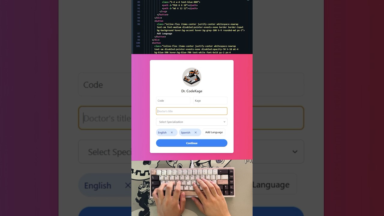 ASMR Coding: Build a Doctor's Form with HTML & Tailwind 🎧