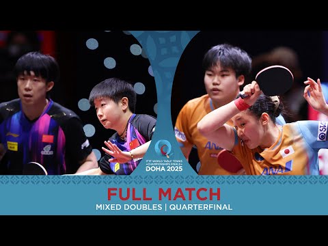 FULL MATCH | Wang/Sun vs Matsushima/Harimoto | XD QF | #ITTFWorlds2025