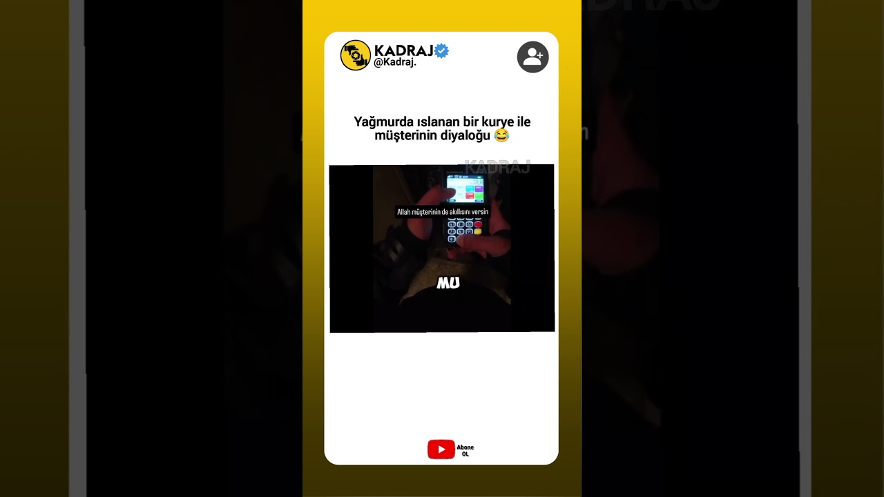 Yağmurda Islanan Kurye ve Müşteri Komik Sohbet 😂