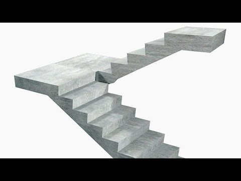 U Staircase 3D Model