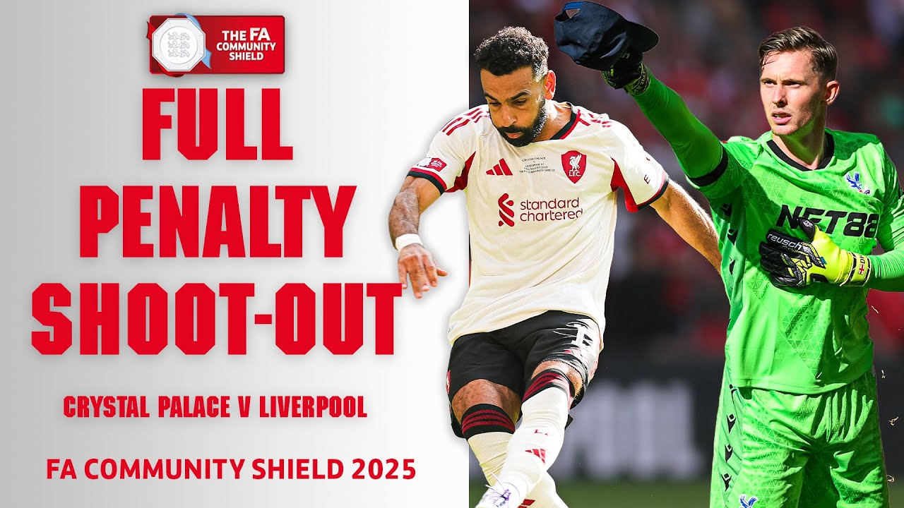 Epic Penalty Shootout: Crystal Palace vs Liverpool | FA Community Shield 2025 ⚽