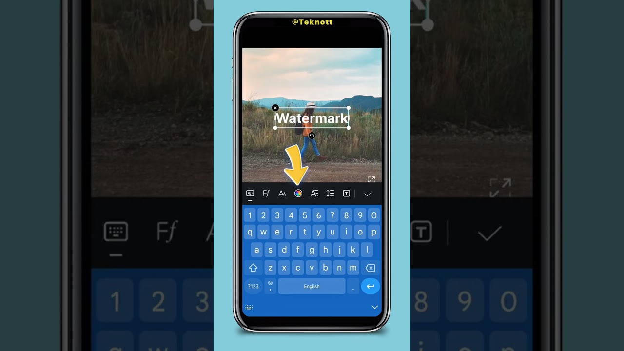 VN Video Editor: Create Transparent Watermark Text ✨