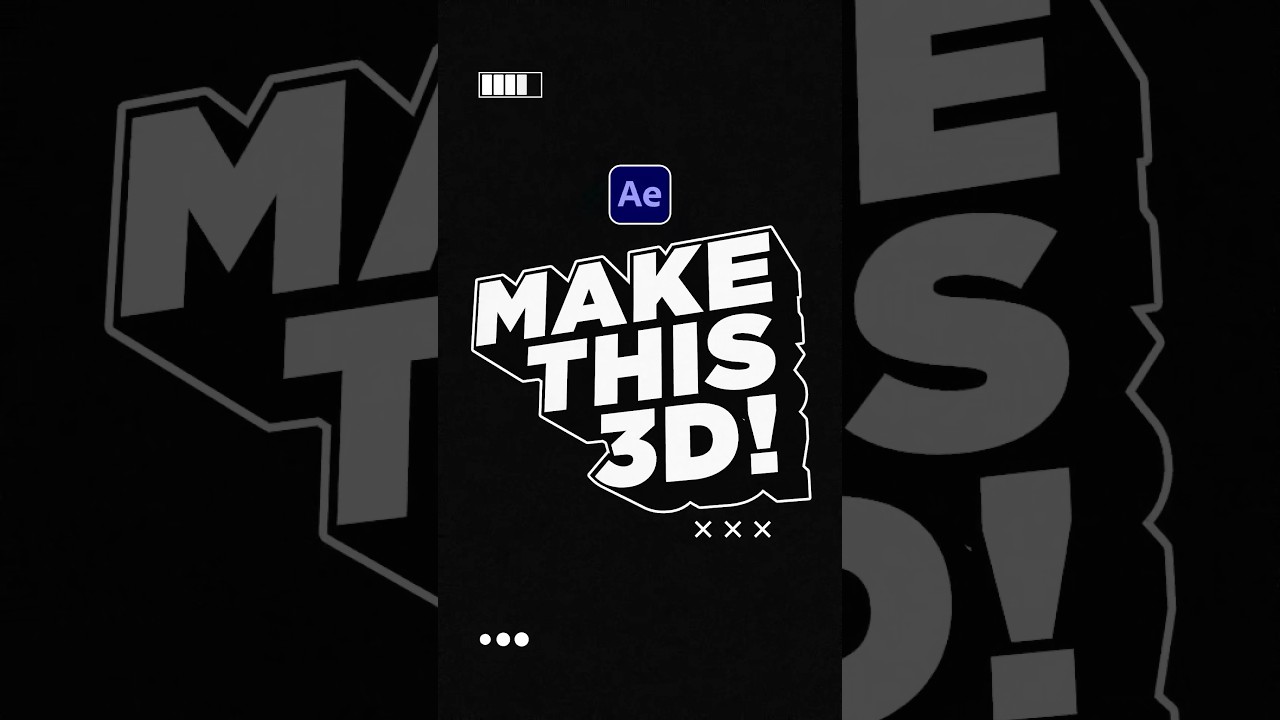 Create Stunning 3D Text Effects in After Effects 🎨