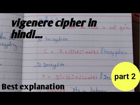vigenere cipher part 2(hindi/urdu),vigenere cipher with key, cryptography|| #mscoder