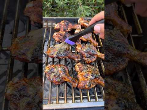 Garlic butter lime chicken drumsticks on the new @fyrstarter grill