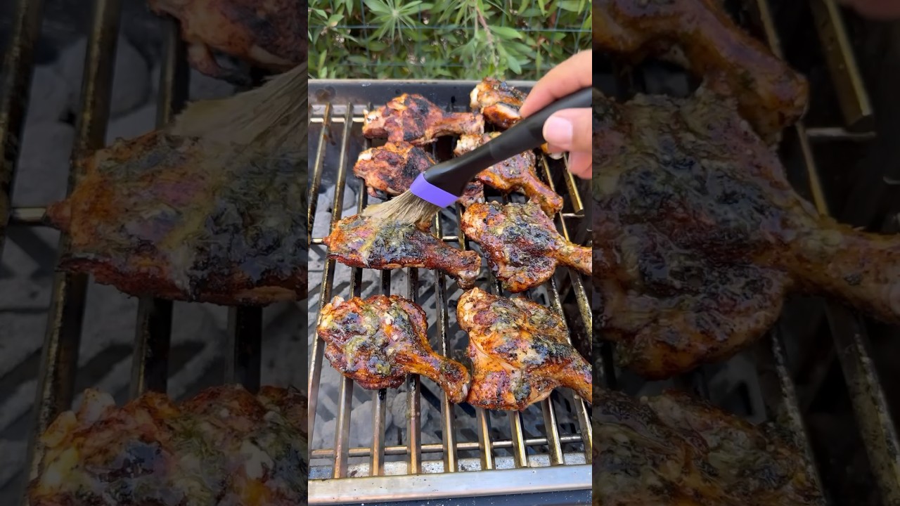 Juicy Garlic Butter Lime Chicken Drumsticks on the New @fyrstarter Grill 🍗