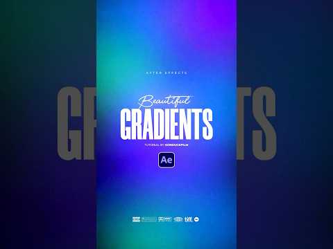 Create Powerful Gradients in After Effects #tutorial