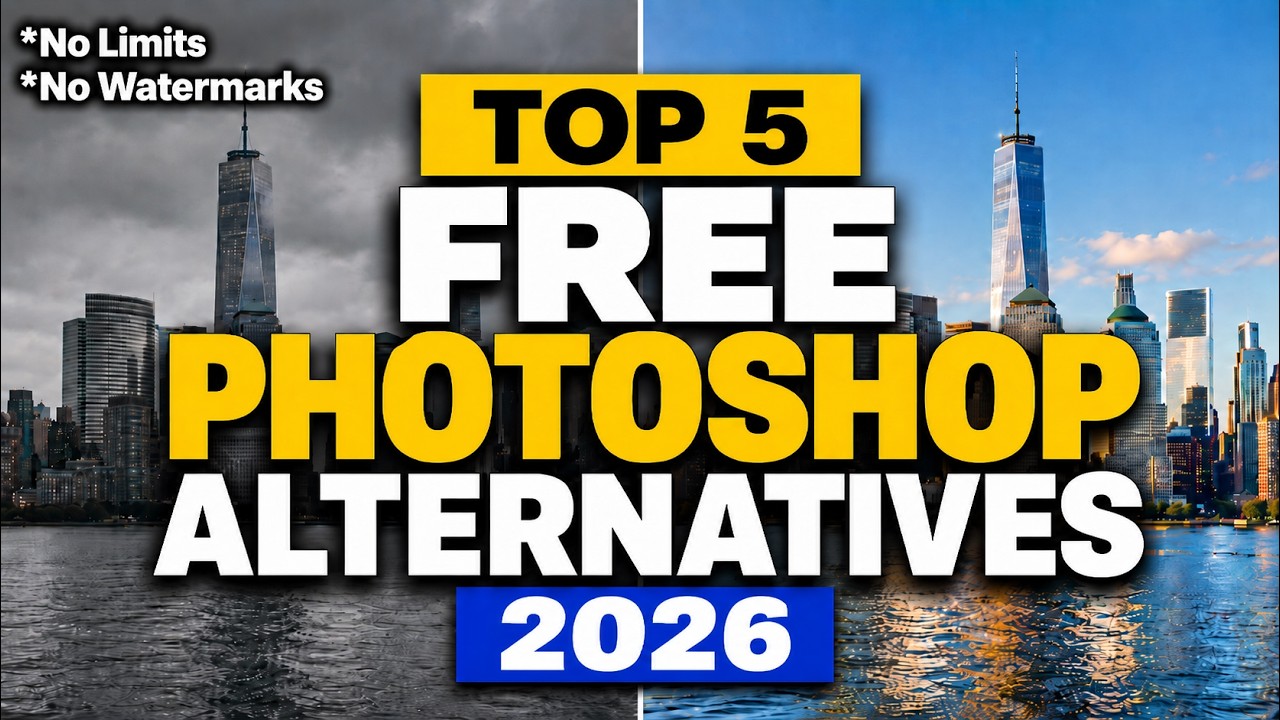 Top 5 Best FREE PHOTOSHOP Alternatives (2026)