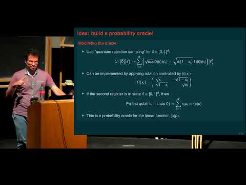 Part 4 Quantum Fourier transform–beyond Shor’s algorithm | András Gilyén (Alfréd Rényi Inst)