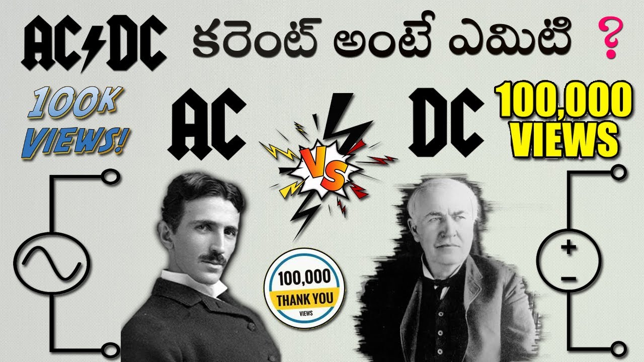 AC vs DC Current Explained in Telugu β‘