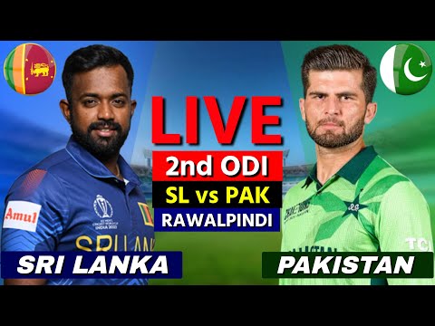 PAKISTAN vs SRI LANKA, 2ND ODI Match | PAK vs SL Live Scores & Commentary | SL BAT