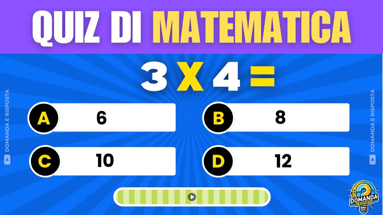 Sfida il Tuo Cervello con il Quiz di Matematica! 🧠 Livelli Facile, Medio e Difficile
