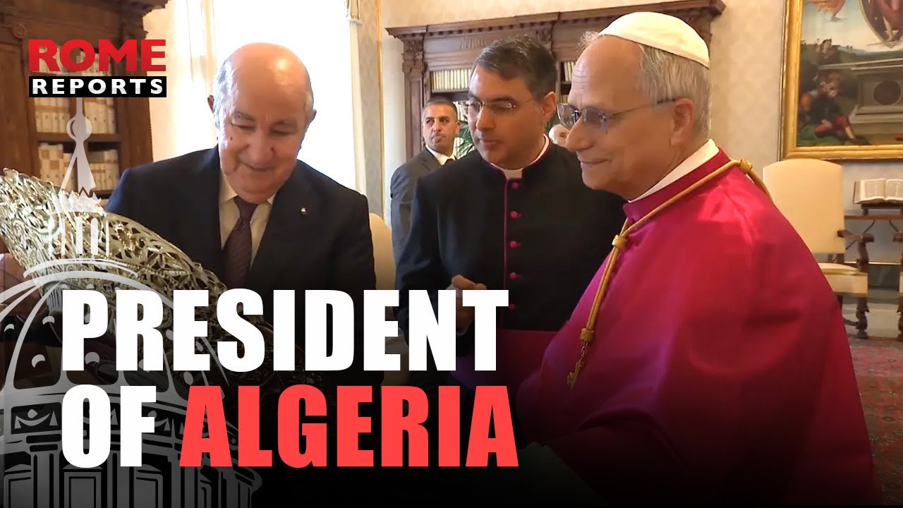 Pope Leo Meets Algerian President Abdelmadjid Tebboune 🇩🇿