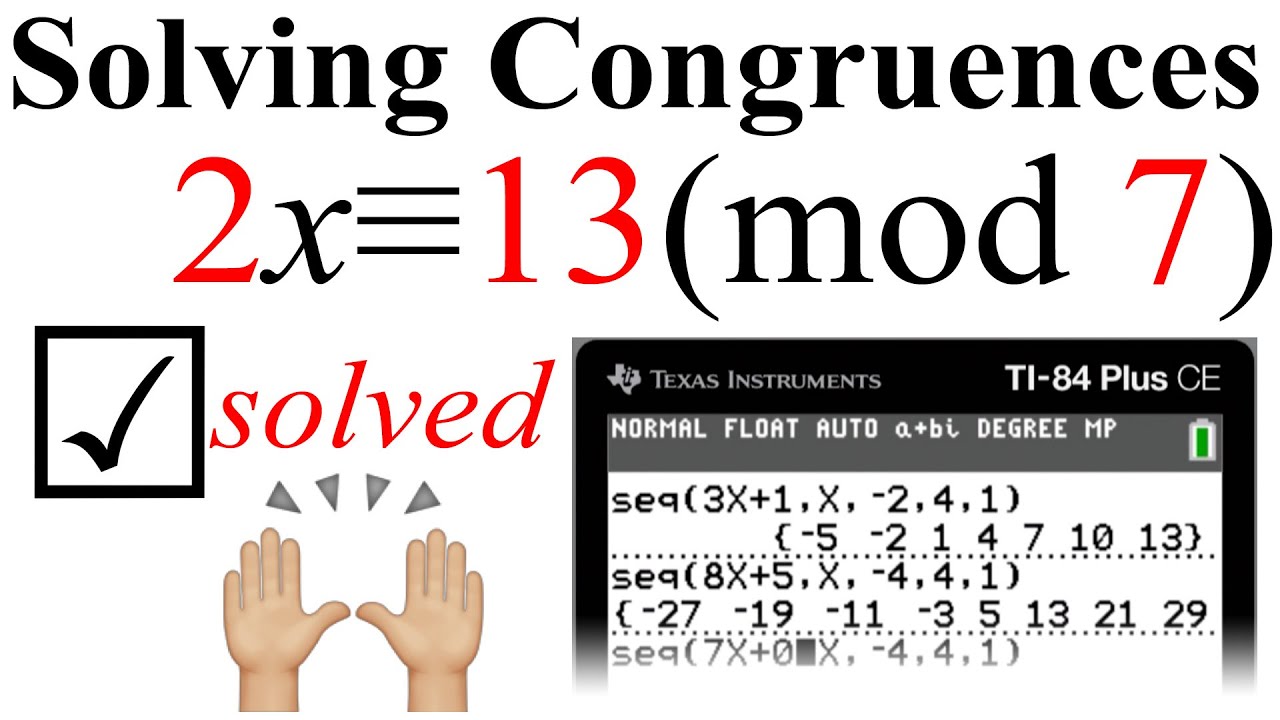 Master Linear Congruences & Modular Arithmetic with Easy Steps π