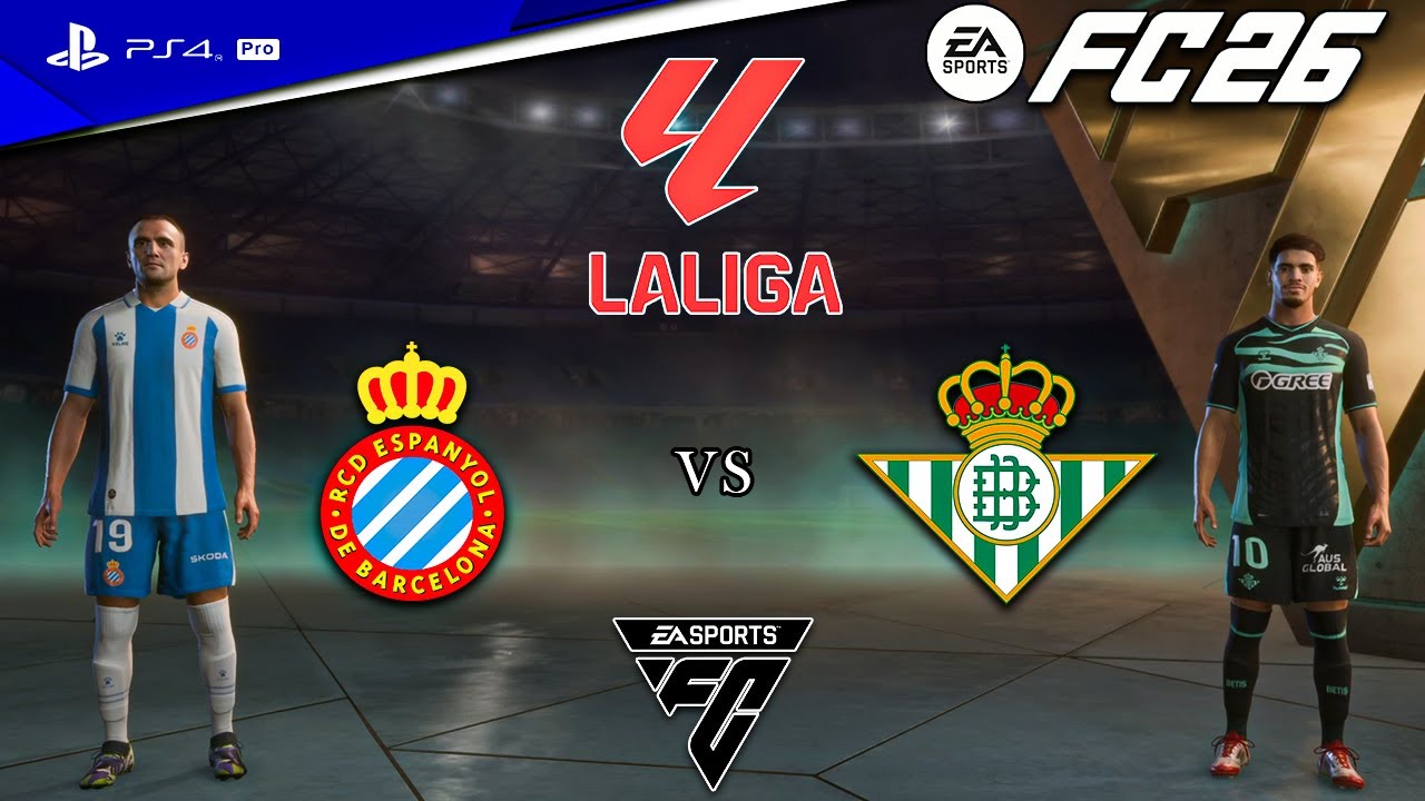 FC26 Espanyol vs. Betis - LaLiga Match on PS4™ Pro [4K HDR]