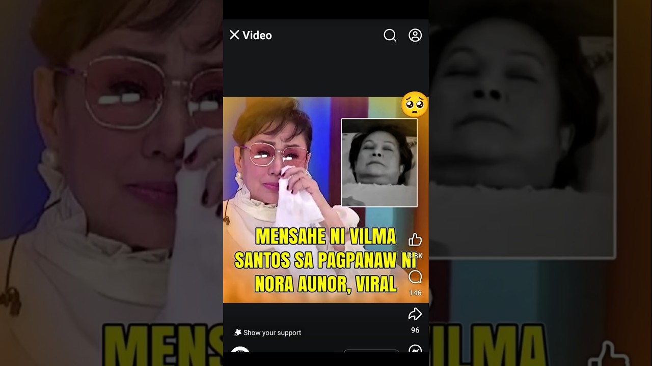Vilma Santos Shares Message on Nora Aunor's Passing πΉ