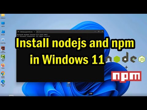 How to install nodejs and npm in windows 11 2025