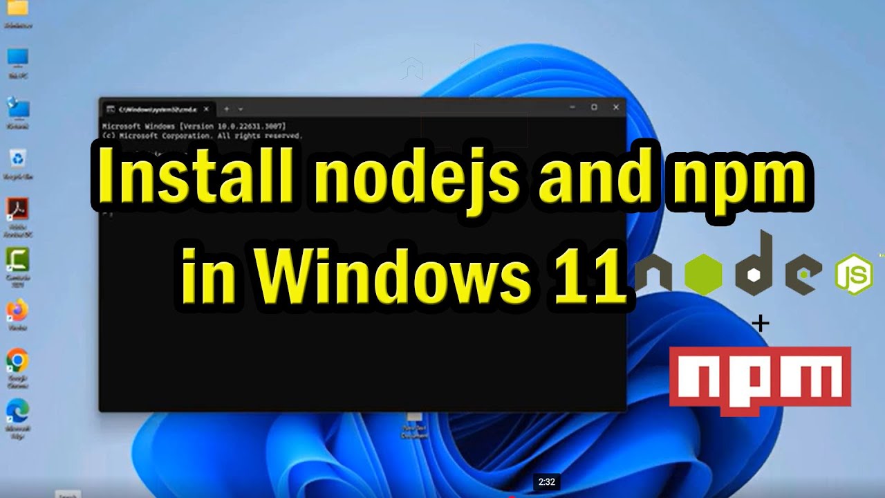 Step-by-Step Guide to Installing Node.js & npm on Windows 11 (2025) ⚙️