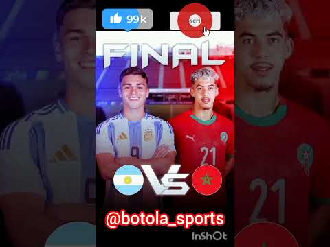 نهائي اليوم بين المنتخب المغربي والمنتخب الارجنتين #botola _sports