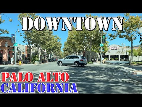 Palo Alto - California - 4K Downtown Drive