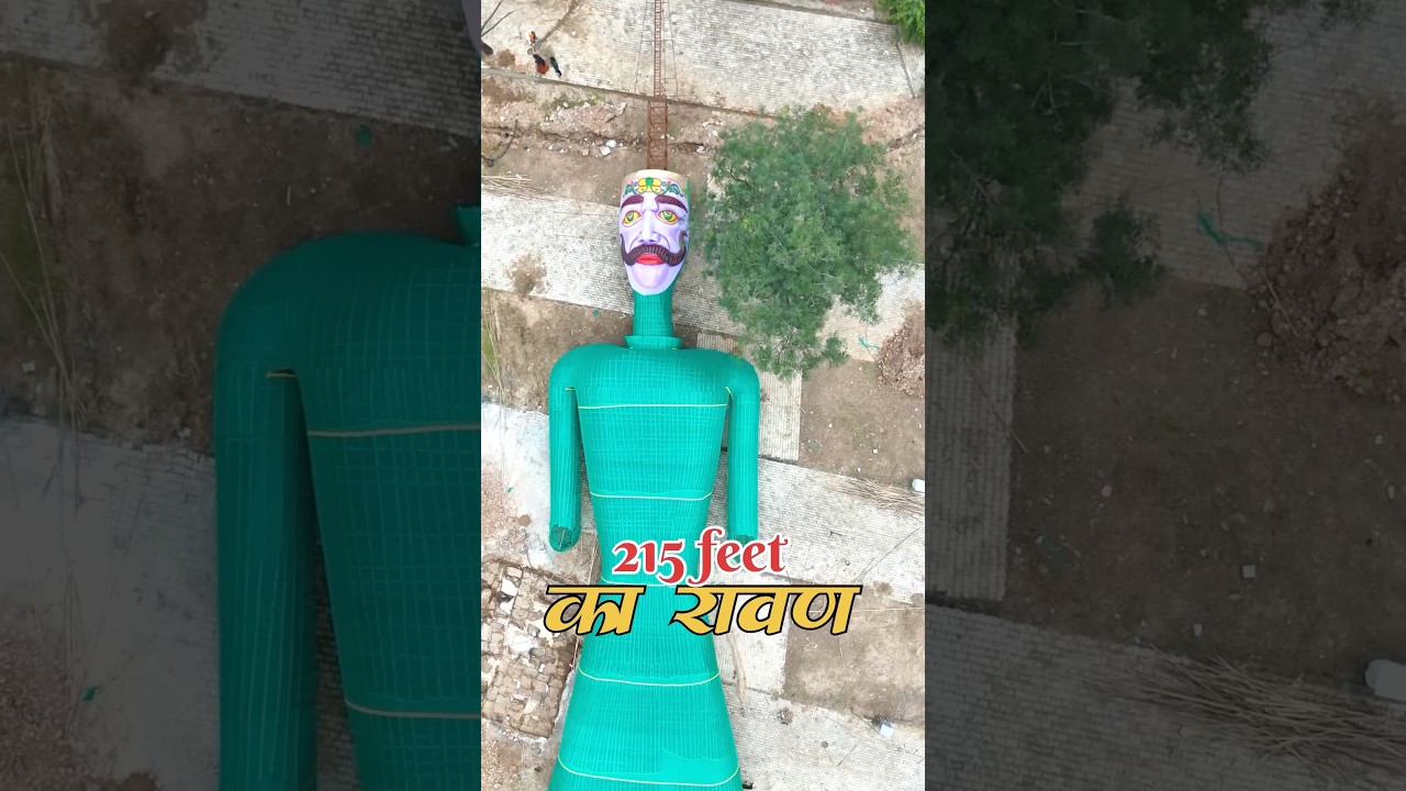World biggest ravan in Kota || world biggest Ravan in Kota 215 feet || 215 ft Ravan making in Kota