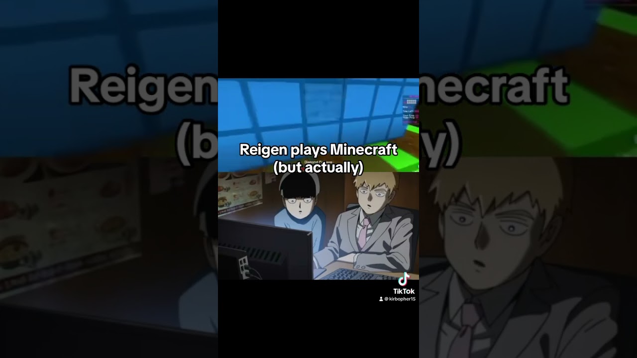 Reigen plays Minecraft English Dub (ORIGINAL) #shorts