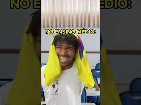 Os alunos quando estavam no ensino fundamental: no ensino médio: kakakakak #shorts