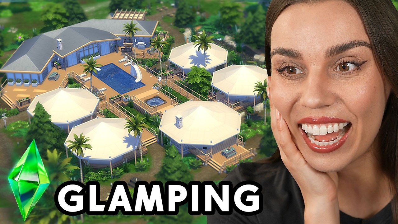 My Custom Glamping Lot in The Sims 4 🏕️