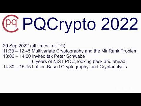 Live sessions Sep 29 - Lattice-Based Cryptography, and Cryptanalysis (director's cut)