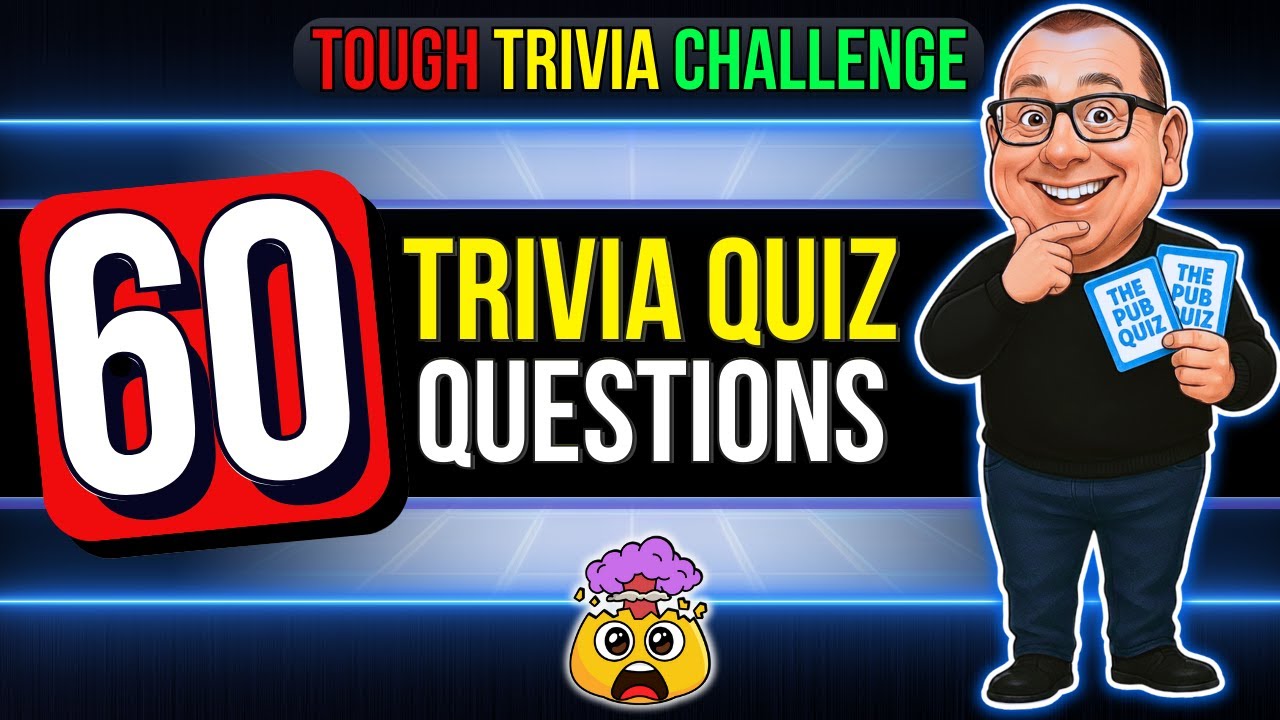 Pub Quiz: 60 Challenging Trivia Questions for General Knowledge Enthusiasts