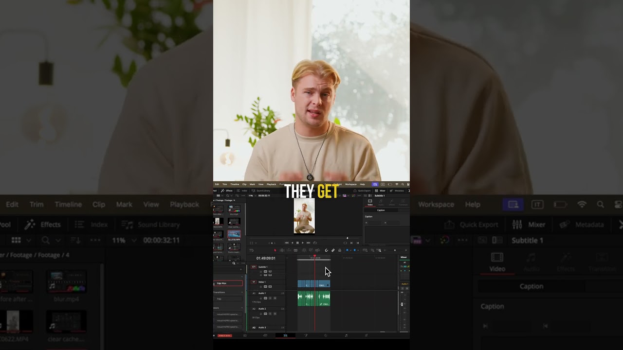 Create Automatic Captions in DaVinci Resolve 🎬
