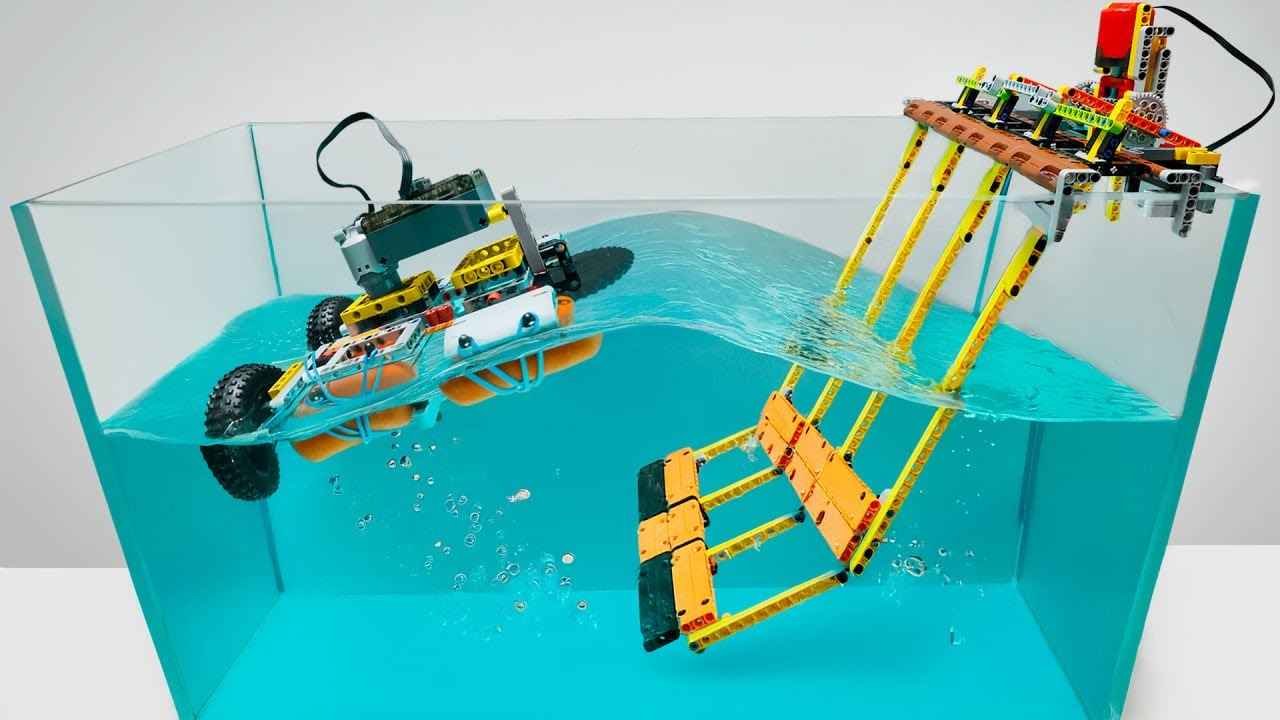 Lego Car Faces Underwater Vortex Challenge ๐๐ง