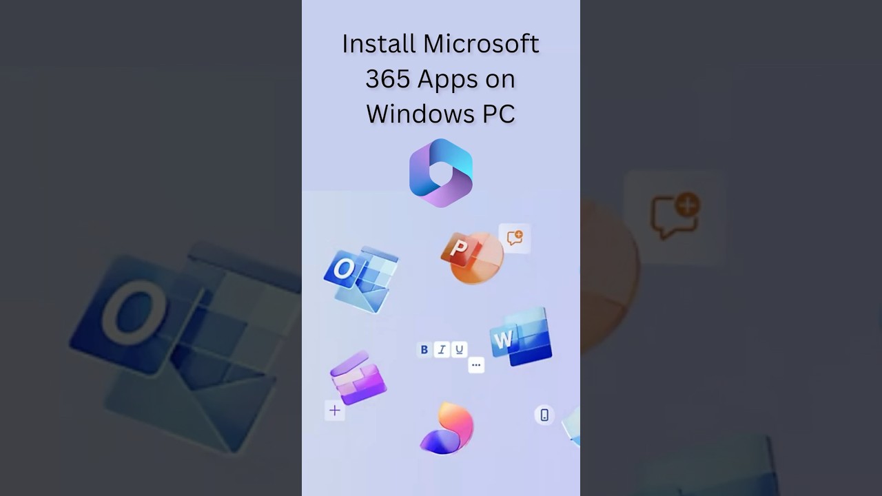 Install Microsoft 365 Apps on Windows PC π₯οΈ