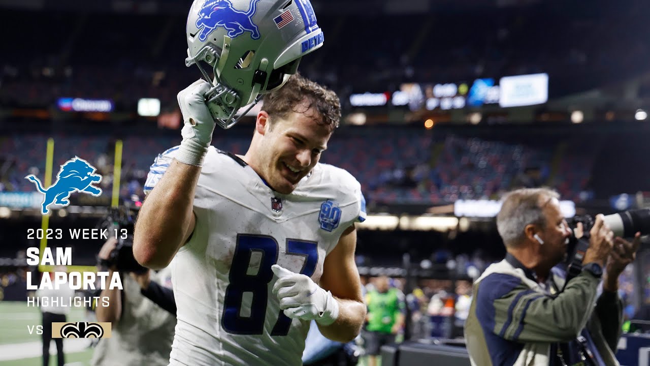 Sam LaPorta's 140-Yard Catch Highlights | Week 13