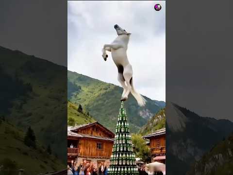 sab*()😱👈kuch Horse Jump stunt circus show#performance #program #viral #goodsong#yshorts