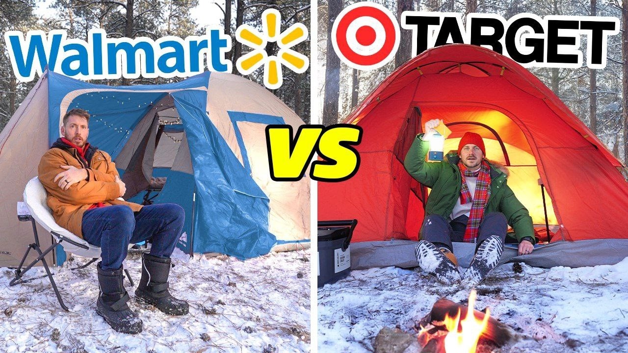 Target VS Walmart Overnight Survival Challenge!