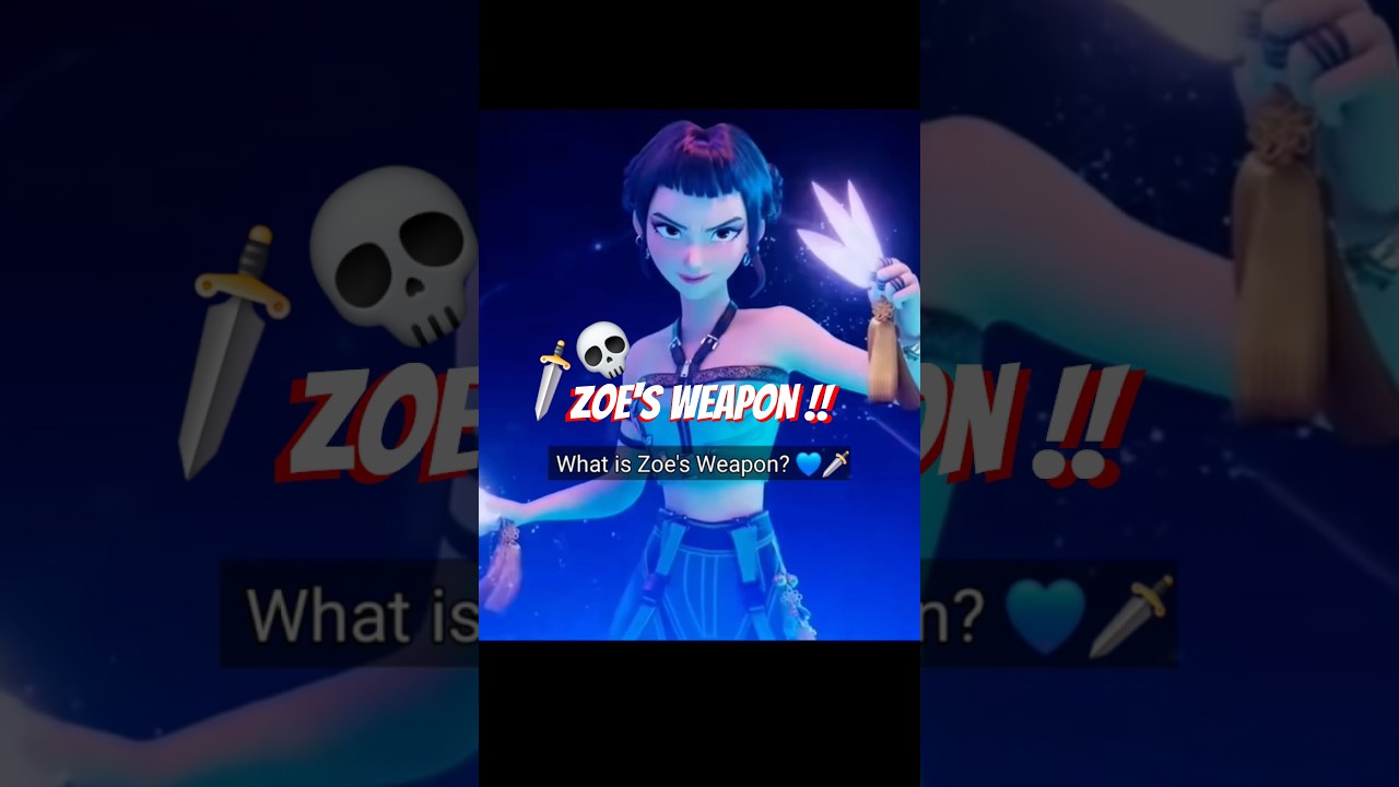 ZOEY SPECIAL WEAPON ! #huntrix #kpopdemonhunters #sajaboys #zoey