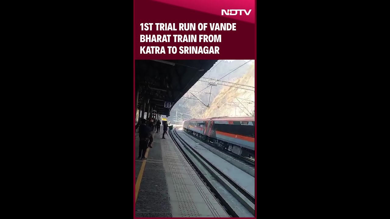 Vande Bharat's First Trial from Katra to Srinagar 🚆
