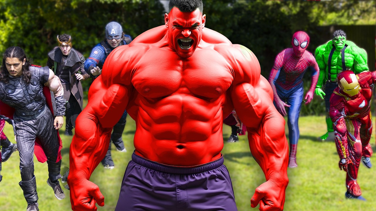 Red Hulk Battles The Avengers! 💥