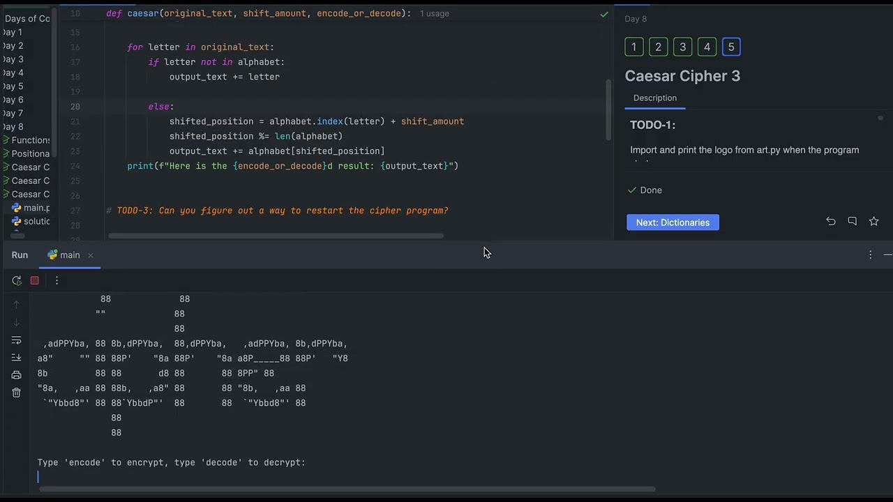 Master Python with a Simple Caesar Cipher Project π