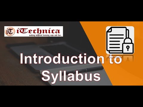 1. Introduction to Syllabus